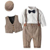 Boy&#39;s Clothing Brown Set / 66 (6-9M) Boy Smart Set with Hat