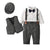 Boy's Clothing Dark gray set / 59 (3-6M) Boy Smart Set with Hat