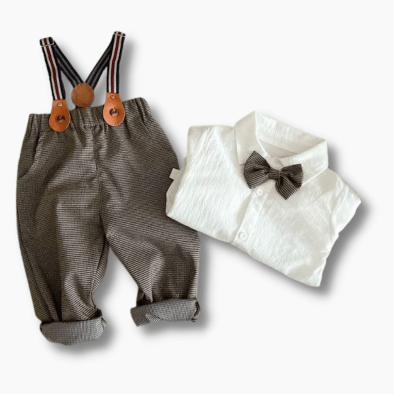 Baby & Toddler Boy Suspender and Bowtie Outfit