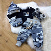 Boys Camouflage Top Long Pants Hat Outfits