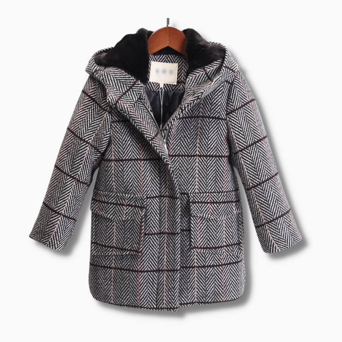 Boy&#39;s Clothing Boys Check Hooded Coat