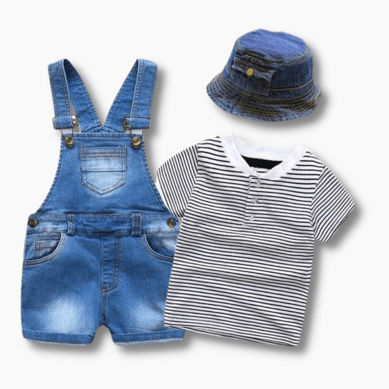 Boy&#39;s Clothing Boys Denim Overalls Set