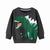 Boy's Clothing Dark Gray / 3T Boys Dinosaur Sweatshirt