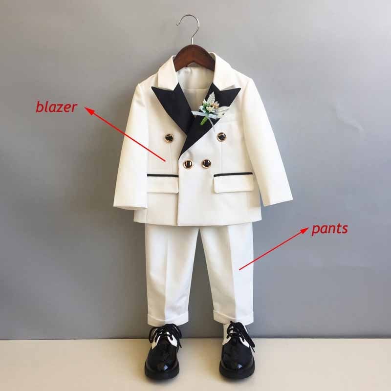 white 2pcs / 12M Boys Formal British