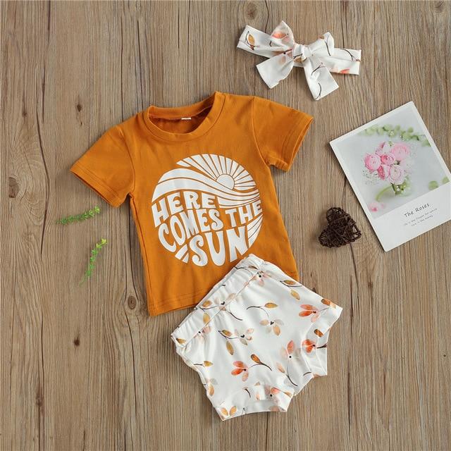 A / 24M Boys Girls Summer 3pcs Outfits