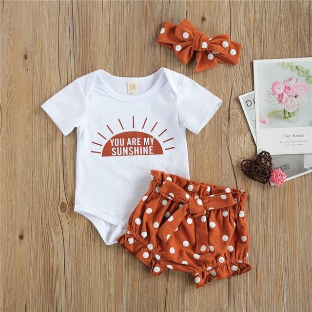 L / 24M Boys Girls Summer 3pcs Outfits