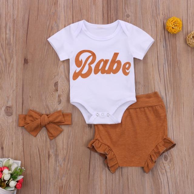 F / 24M Boys Girls Summer 3pcs Outfits