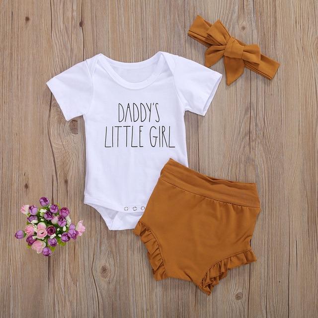 E / 6M Boys Girls Summer 3pcs Outfits