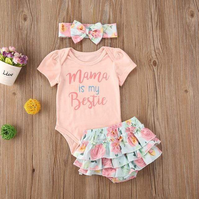 C / 6M Boys Girls Summer 3pcs Outfits