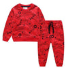 W8142 red cas / 24M Boys Sweater Set
