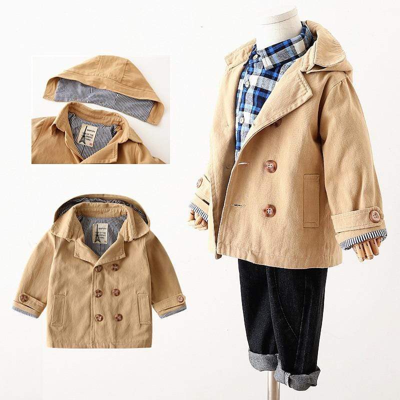 Boy's Clothing Boys Trench Coat