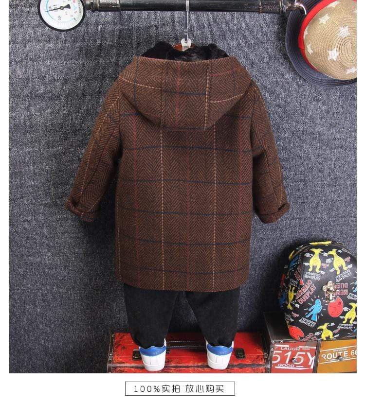 Boy's Clothing Boys' Woolen Coat