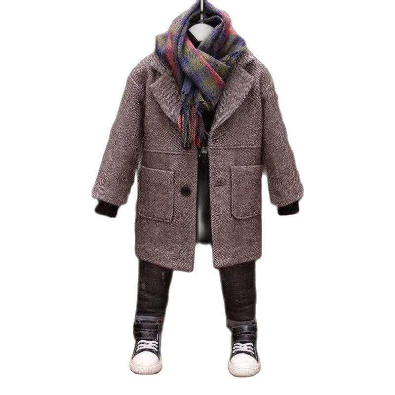 Boy's Clothing Boys Woolen Coat