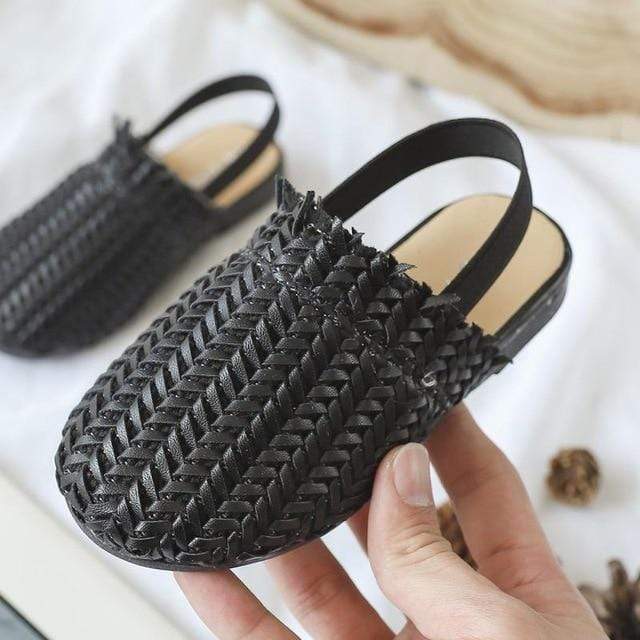 Girl's Clothing Black / 1 Braided Sandals For Baby Girl