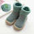 Shoes Dove Gray / 18-24M Brushed Thick Soft Shoes