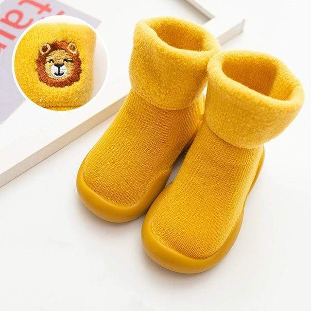 Shoes Yellow / 18-24M Brushed Thick Soft Shoes