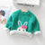 Girl's Clothing Green / 6-12M Bunny Embroidery Sweater