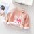 Girl's Clothing Bunny Embroidery Sweater