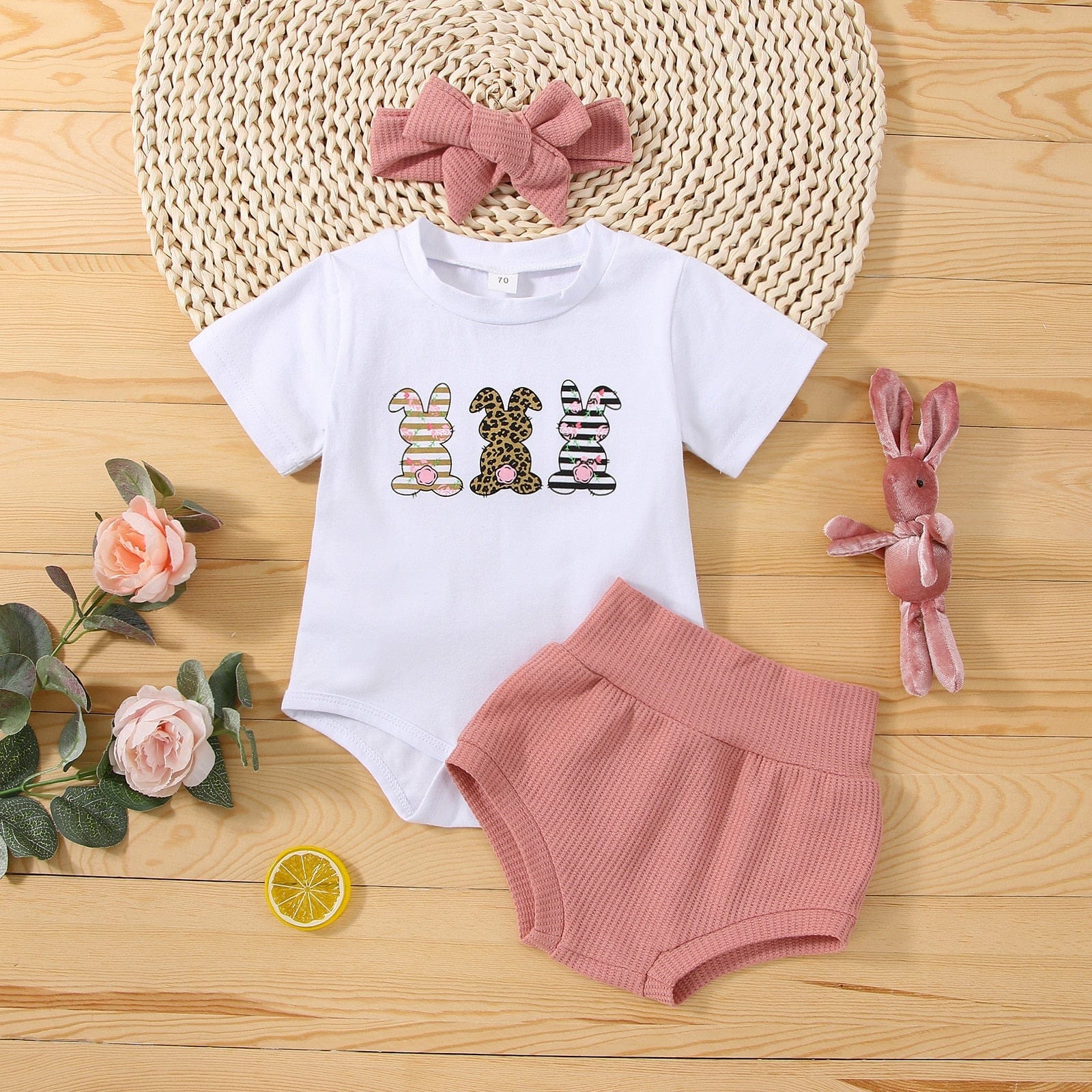 Bunny Girls Romper Set