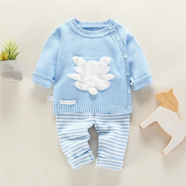 Girl's Clothing Blue / 9M Bunny Knit Sweater