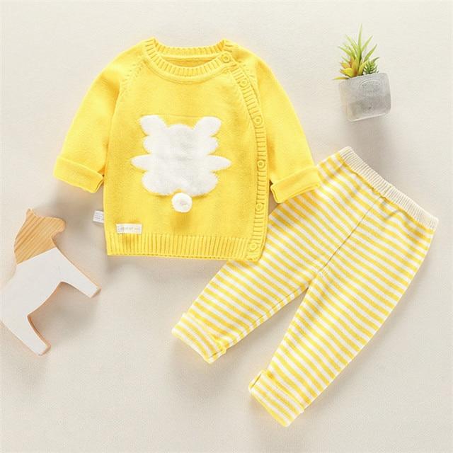 Girl's Clothing Yellow / 9M Bunny Knit Sweater