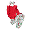 Girl&#39;s Clothing D / 6M Butterfly Sleeve Romper Floral Pant Outfit