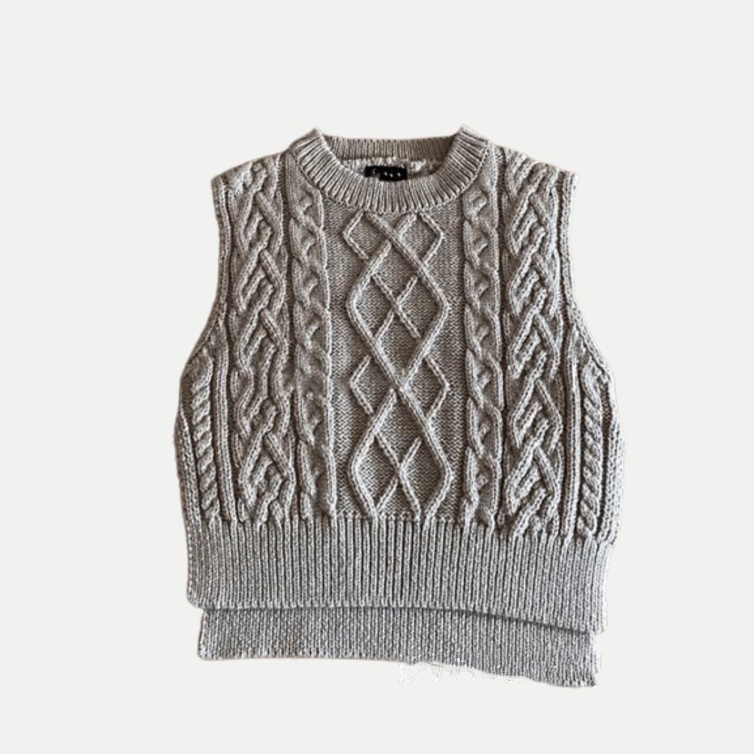 Girl's Clothing Gray / 3T Cable Knit Sweater Vest