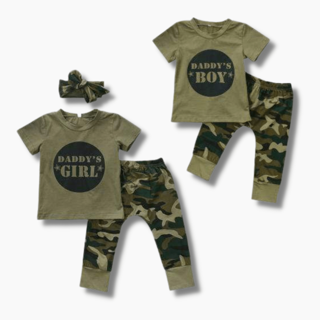 Boy&#39;s Clothing Camouflage Daddy&#39;s Boy