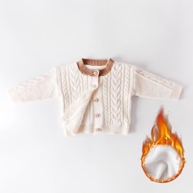 Girl's Clothing velvet milky / 6-12M Candy Color Knitted Sweater