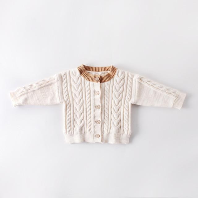 Girl's Clothing milky / 2-3M Candy Color Knitted Sweater