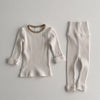 white / 2T candy color soft base home suit toddler girl clothes