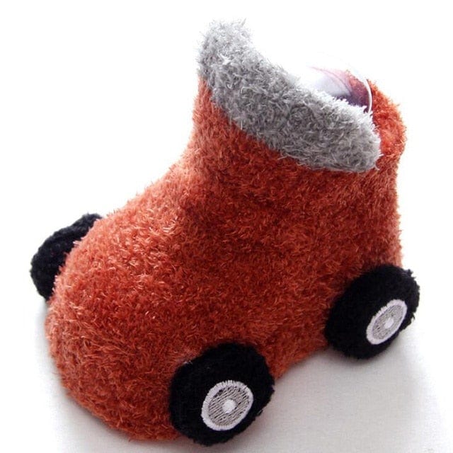 Shoes Wine Red / 0-9 months car baby socks