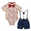 blue / 6M / China Car print baby Boy OUtfit
