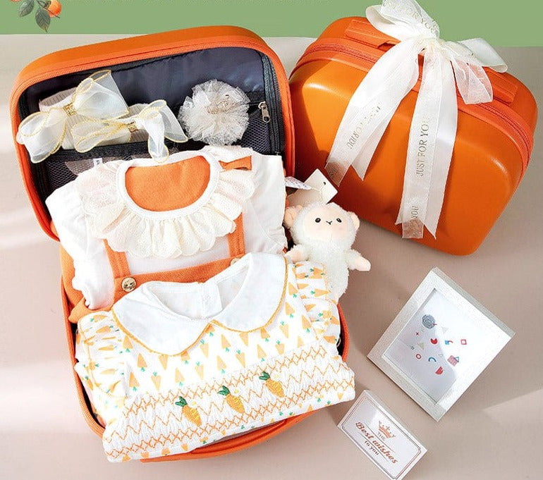 Carrot Print Baby Gift Set