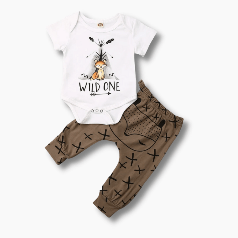 Girl's Clothing Cartoon Animal Print Romper