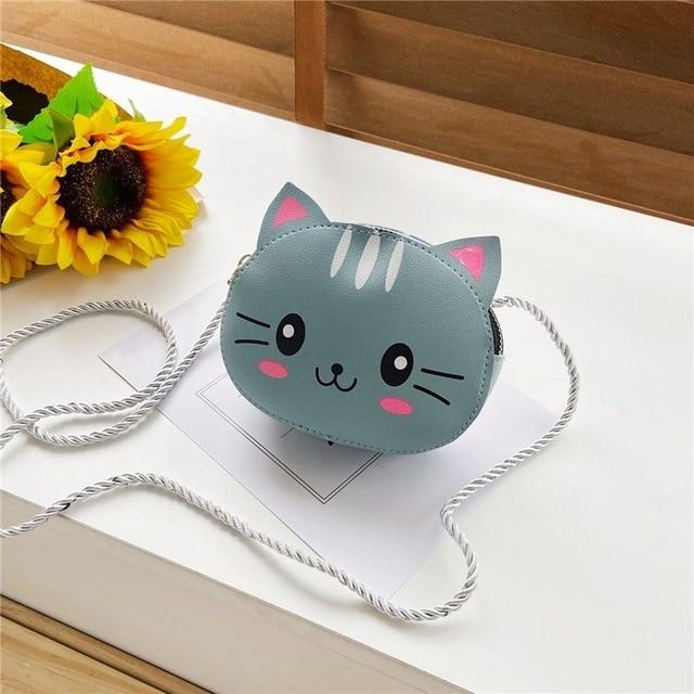 Blue Cartoon Animal Shoulder Bag