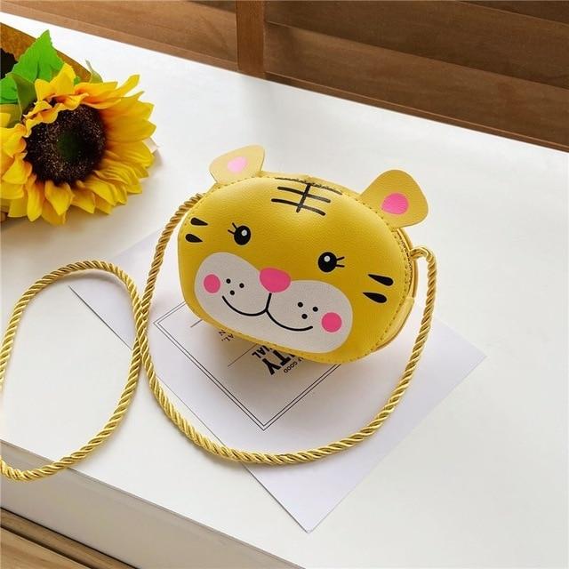 Yellow Cartoon Animal Shoulder Bag
