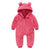 Red / 100 3T Cartoon Bear Rompers