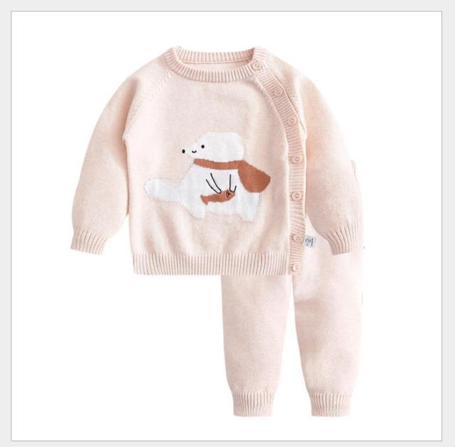 Girl's Clothing Beige / 24M Cartoon Bear Sweater Set