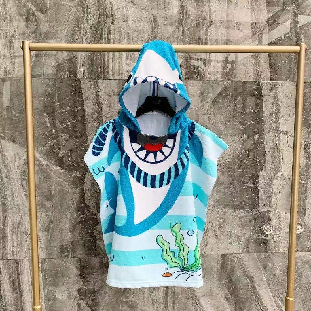 Z / 60CM 120CM Cartoon Child Kid Hooded Cloak