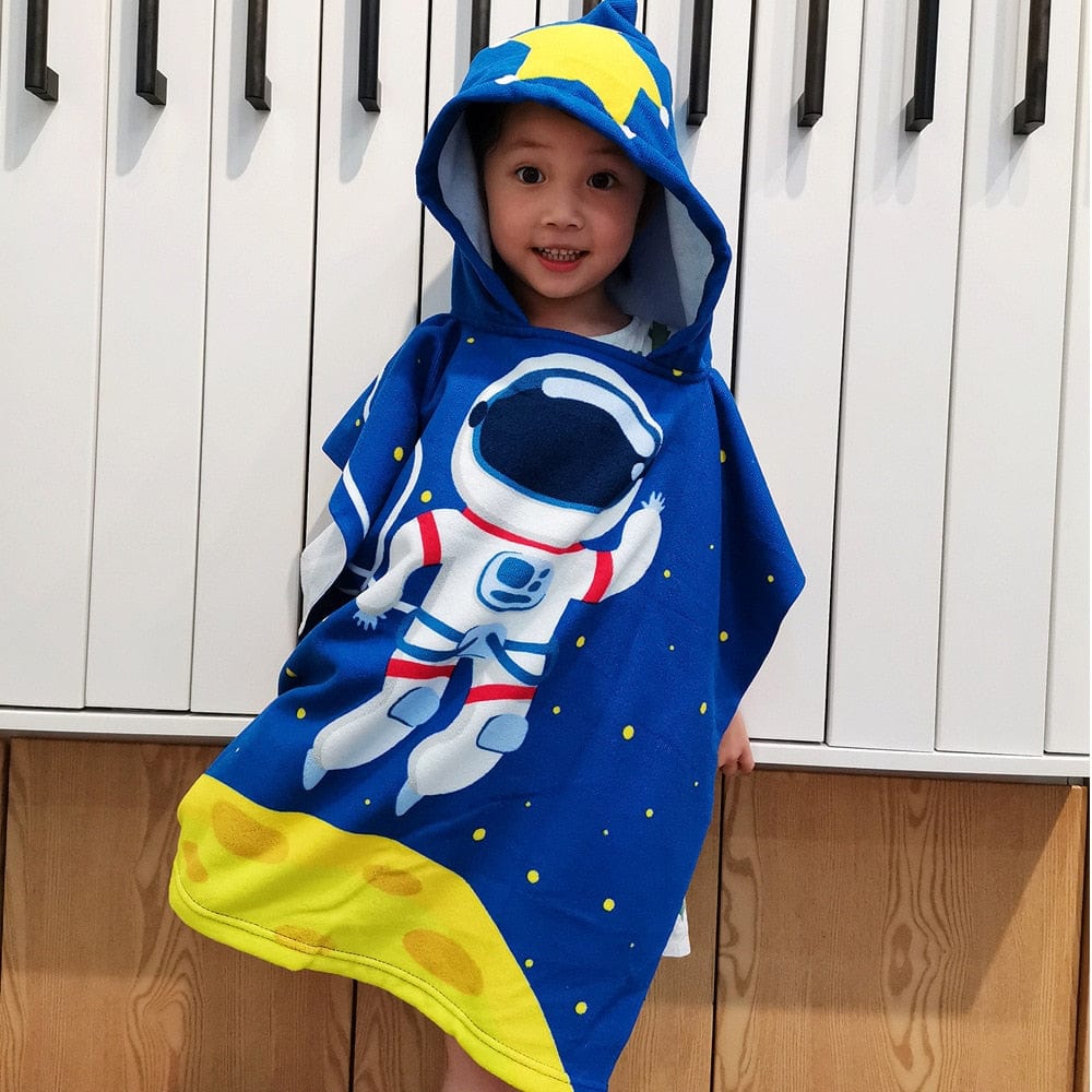 O / 60CM 120CM Cartoon Child Kid Hooded Cloak