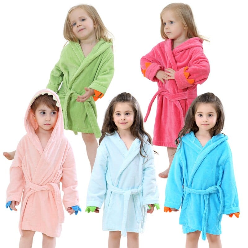 Cartoon Dinosaur Children Bathrobes