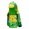 Green Cartoon Dinosaur Shaped Kids Water Bottle