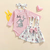 Girl&#39;s Clothing 3M Cartoon Elephant Printed Long Sleeve Romper