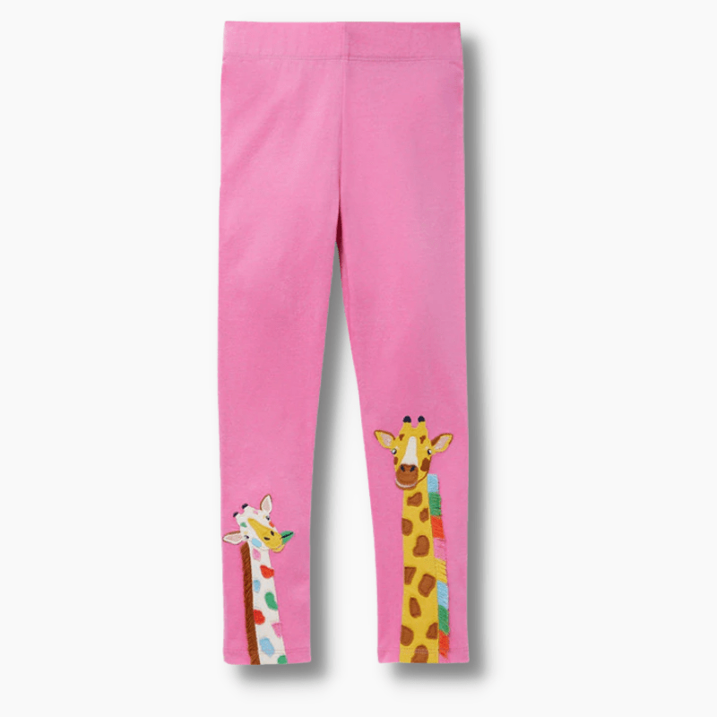 Girl's Clothing Cartoon Embroidery Legging