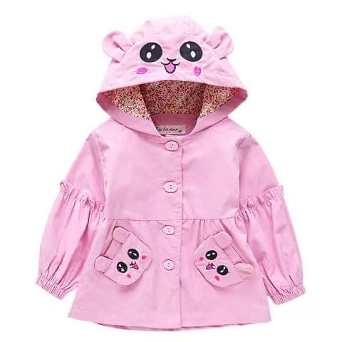 Girl's Clothing Pink / 3T Cartoon Lovely Hooded Jacket