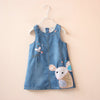 Girl&#39;s Clothing Light Blue / 2T Cartoon Mouse Denim Dress