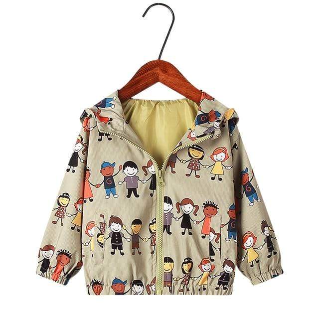 katon xiaoren / 5 - size 120 Cartoon Print Kid Hoodie