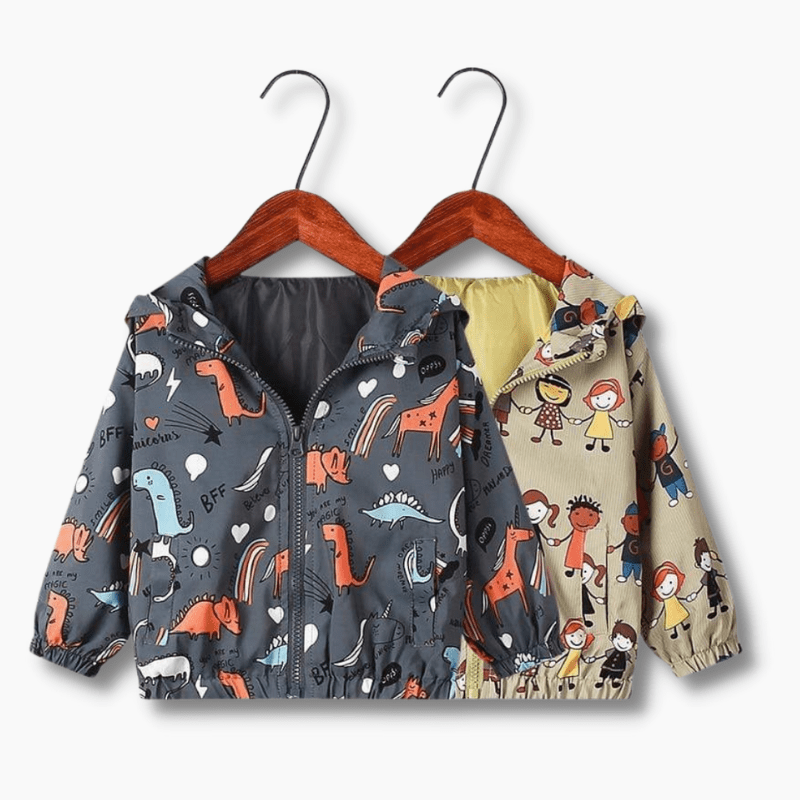 Cartoon Print Kids Hoodie