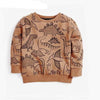 Boy&#39;s Clothing Brown Dinos / 3T Cartoon Print Sweatshirts